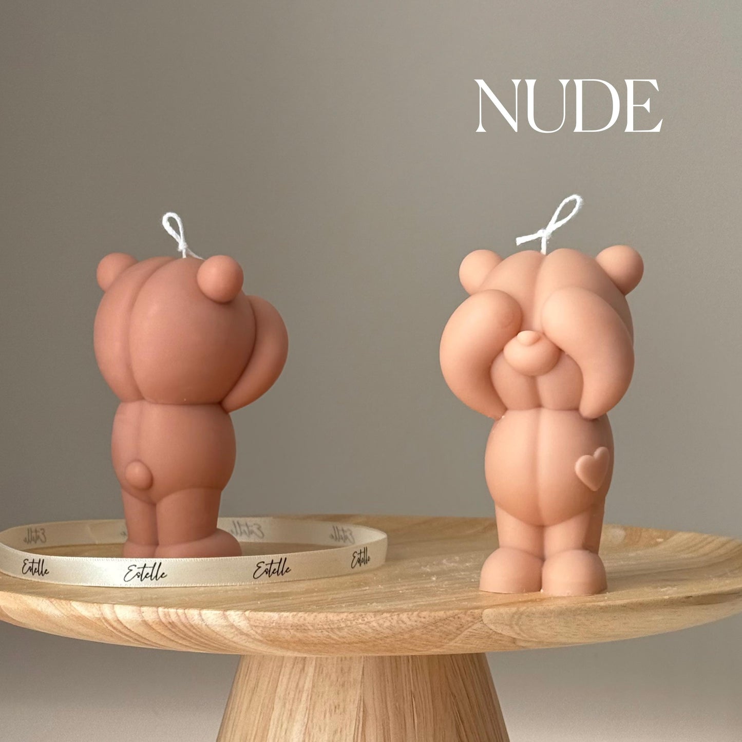 Handmade Soy Bear Candle: Sculptural Home Decor, Animal Lover Gift