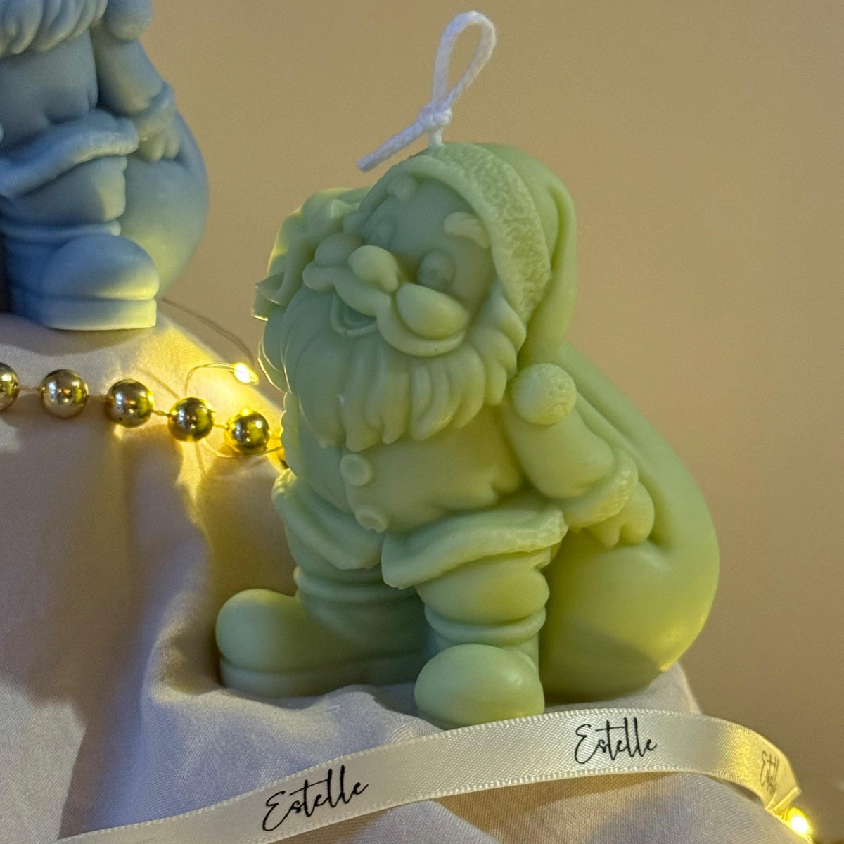 Hand Poured Santa Soy Candle | Christmas Festive Decor