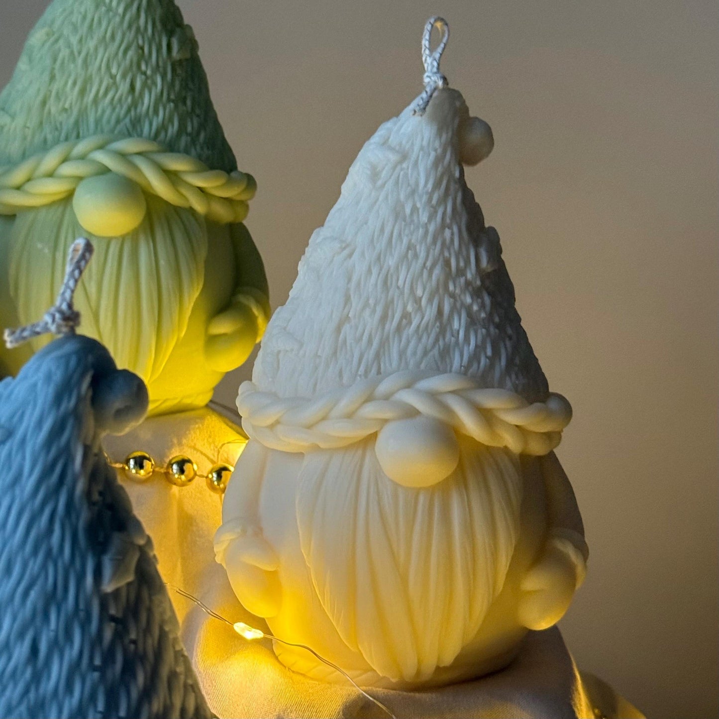 Christmas Gnome Candle: Hand-Poured Soy Wax Festive Decor