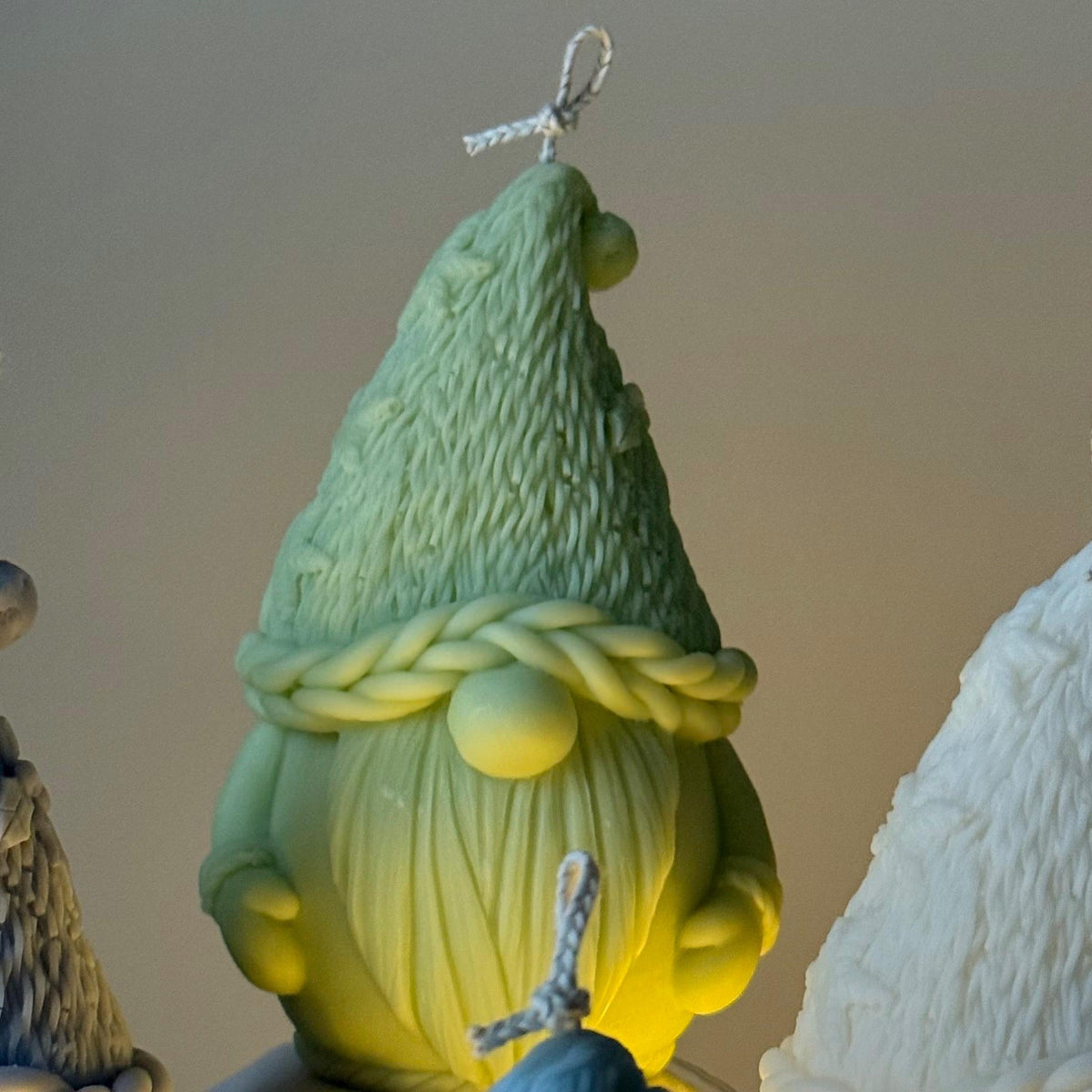 Christmas Gnome Candle: Hand-Poured Soy Wax Festive Decor