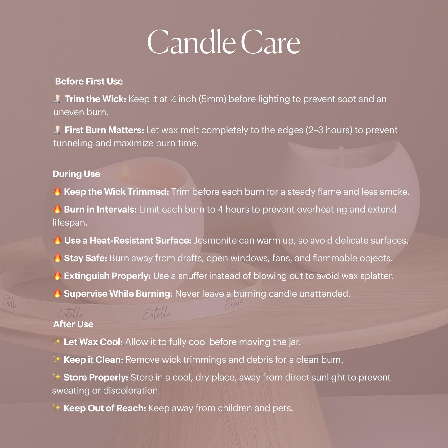 Flower Jar Soy Wax Candle | Handmade Jesmonite Vessel, Scented Candle