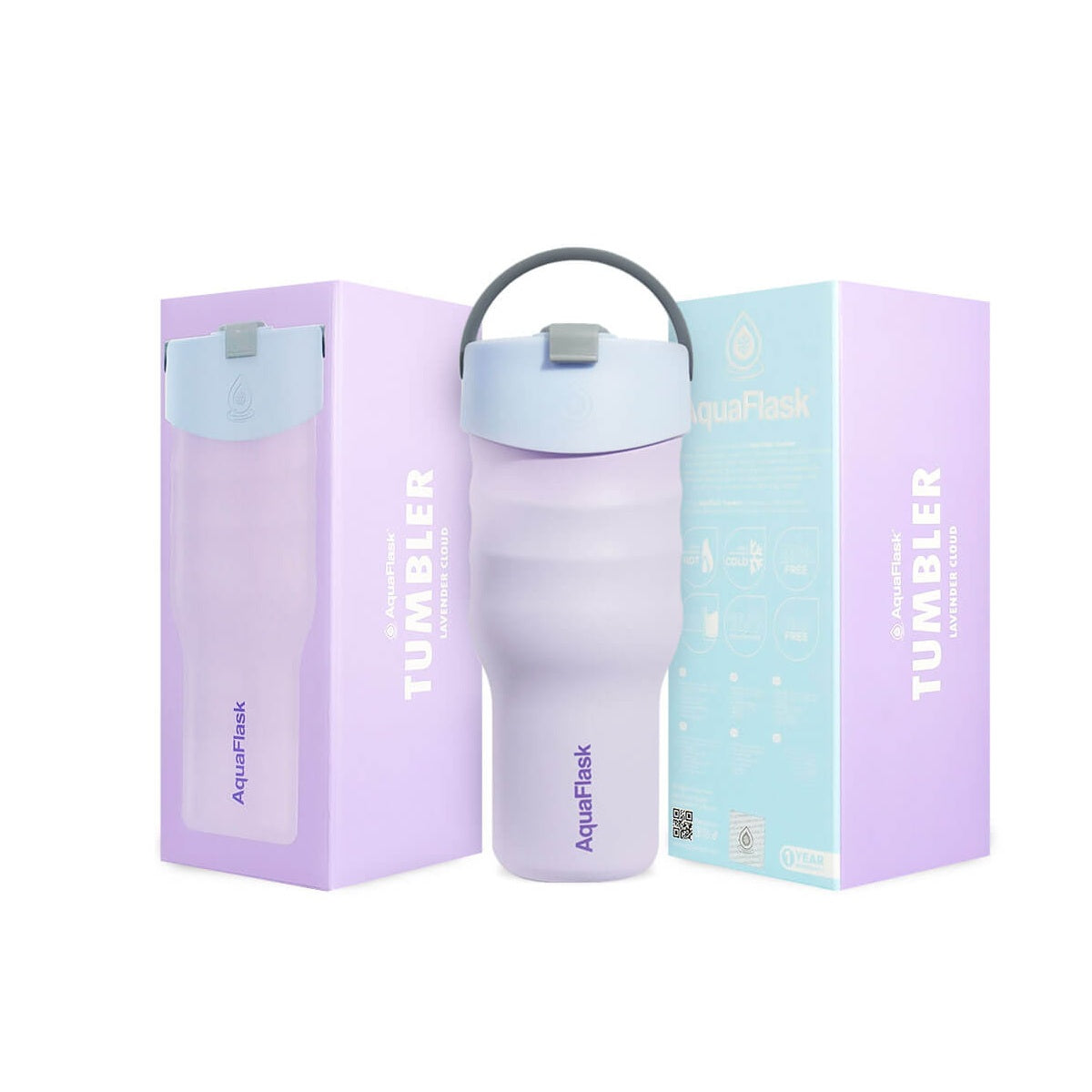 Aqua Flask Tumbler – Vacuum Insulated Stainless Steel Travel Cup 887ml (30 oz)