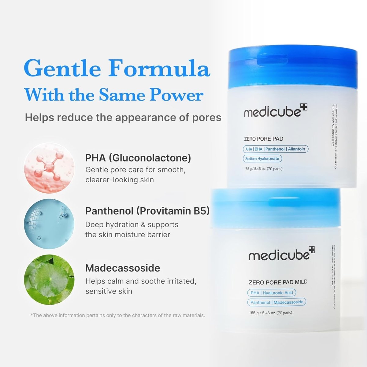 Medicube Zero Pore Mild Pad 155g / 70 pads