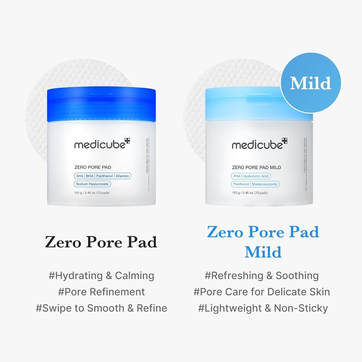 Medicube Zero Pore Pad 155g / 70 pads
