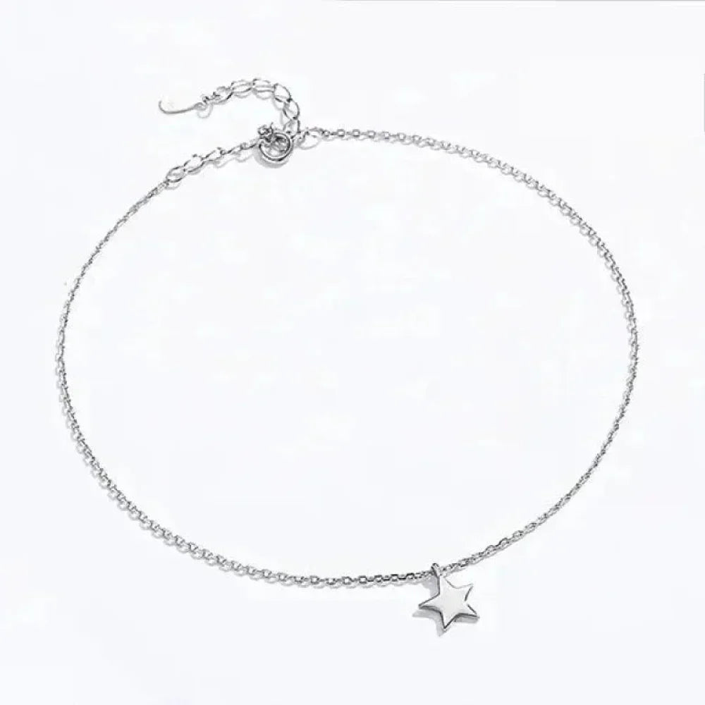 The Celestial 925 Sterling Silver Star Anklet