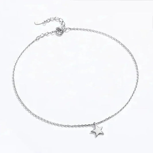 The Celestial 925 Sterling Silver Star Anklet