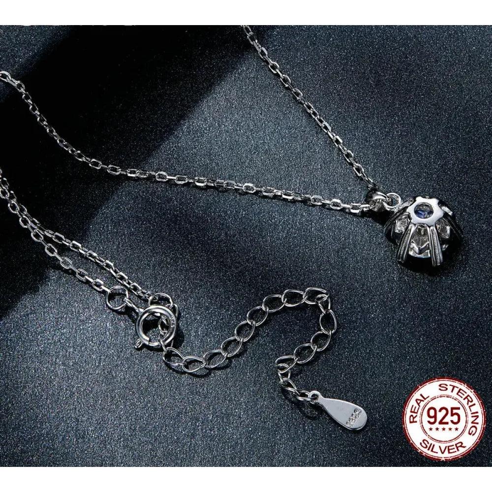 Stunning 1 Carat Moissanite Pendant Necklace | 925 Sterling Silver | Wedding & Bridal Fine Jewelry