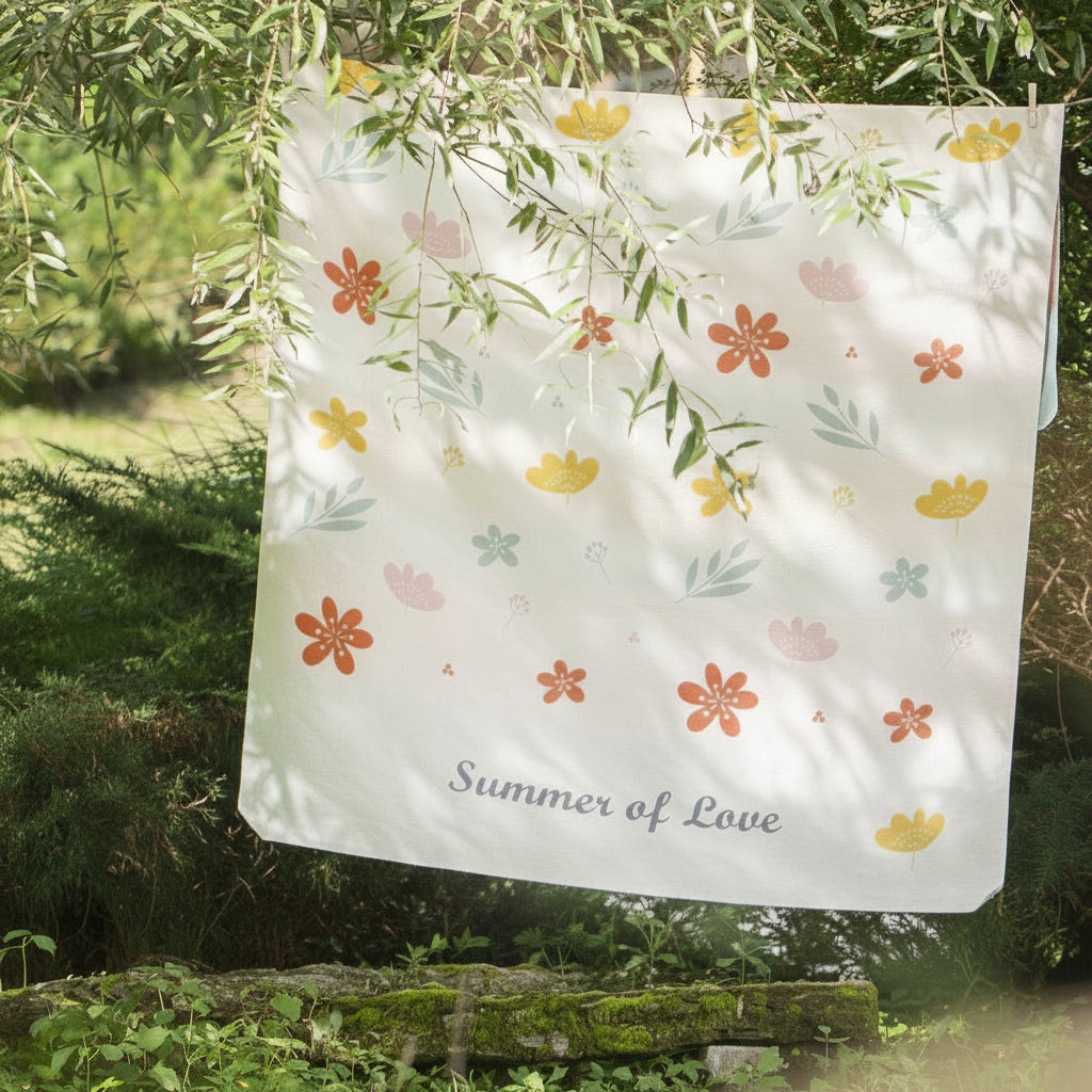 Silvretta cotton throw summer of love | David Fusseneger